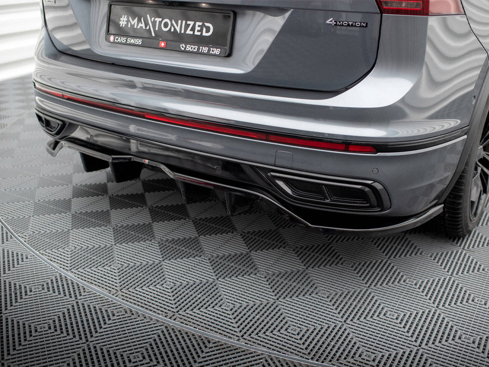 MAXTON DESIGN REAR SPLITTER VERTICAL BARS VOLKSWAGEN TIGUAN ALLSPACE R-LINE MK2 FACELIFT — photo 3