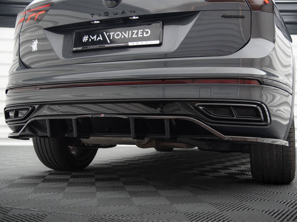 MAXTON DESIGN REAR SPLITTER VERTICAL BARS VOLKSWAGEN TIGUAN R-LINE MK2 FACELIFT — photo 3