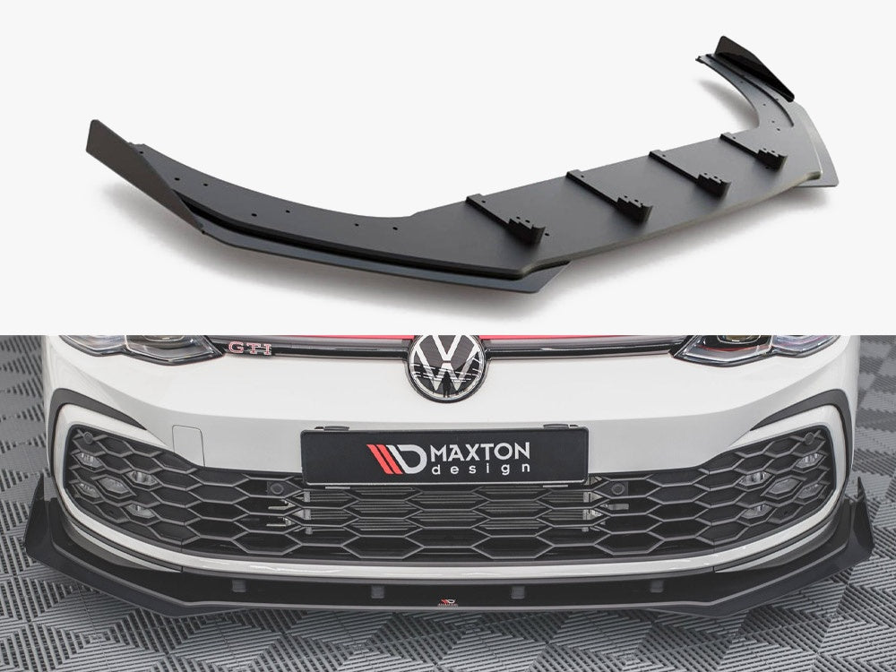 MAXTON DESIGN RACING DURABILITY FRONT SPLITTER + FLAPS VOLKSWAGEN GOLF 8 GTI / R-LINE — photo 1