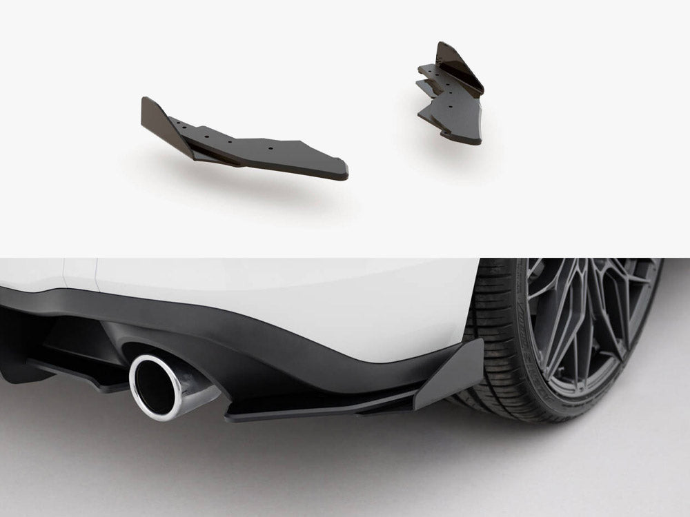 MAXTON DESIGN RACING DURABILITY REAR SIDE SPLITTERS + FLAPS VOLKSWAGEN GOLF 8 GTI — photo 1