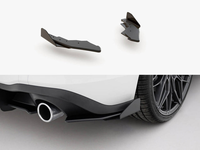 MAXTON DESIGN RACING DURABILITY REAR SIDE SPLITTERS + FLAPS VOLKSWAGEN GOLF 8 GTI — photo 1