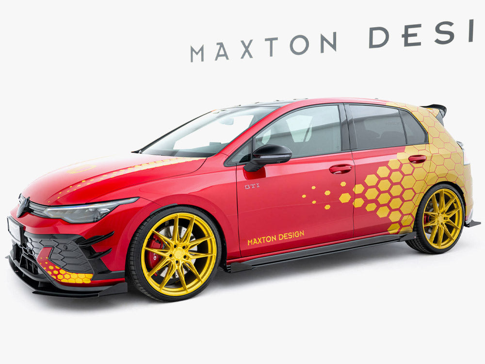 MAXTON DESIGN RACING DURABILITY SIDE SKIRTS DIFFUSERS + FLAPS VOLKSWAGEN GOLF 8 GTI / GTI CLUBSPORT / R-LINE — photo 2