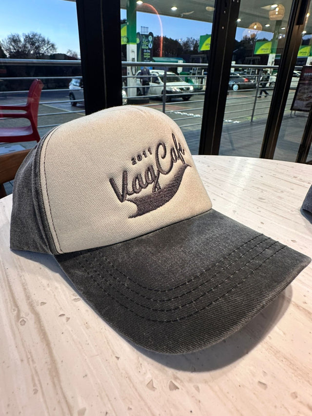 VAG CAFE Vintage Logo Cap – Black/Stone/Black