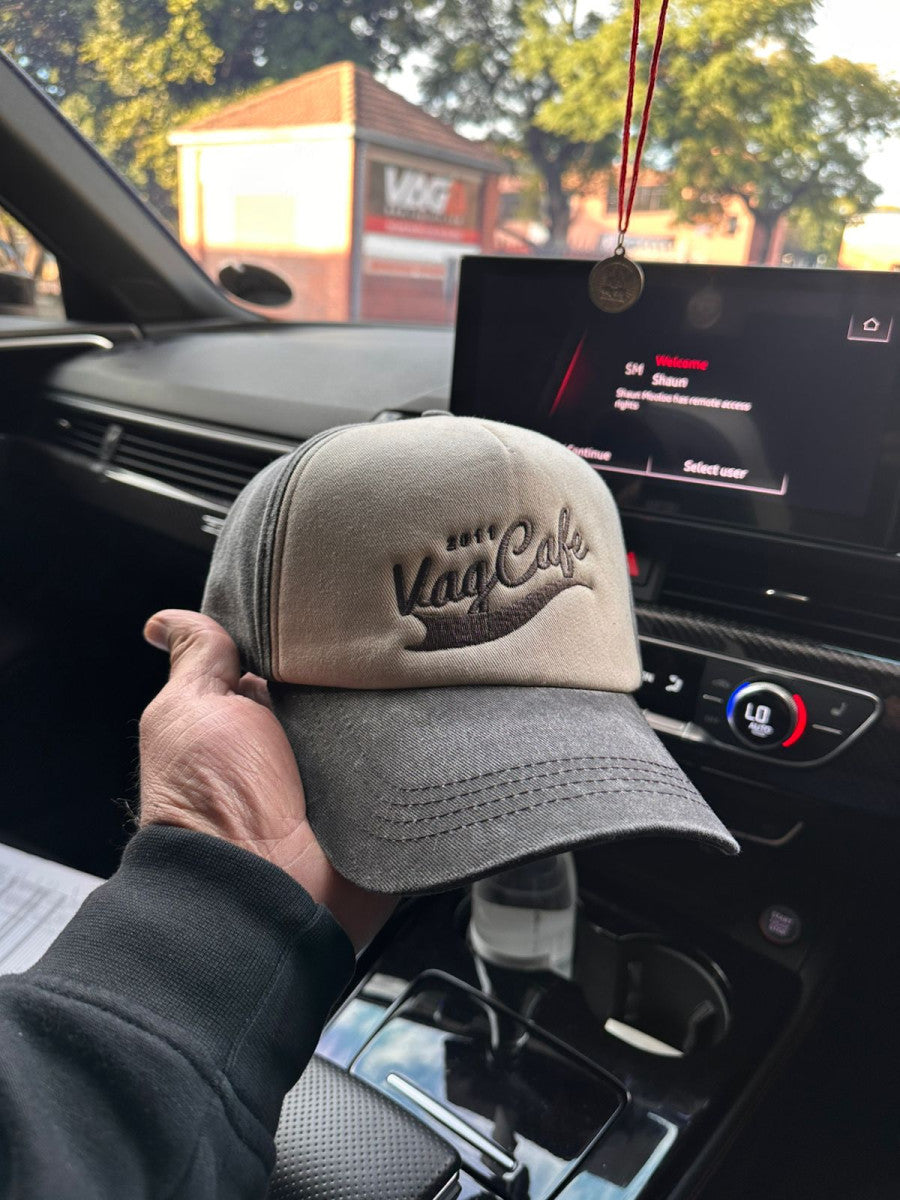 VAG CAFE Vintage Logo Cap – Black/Stone/Black – product view 3