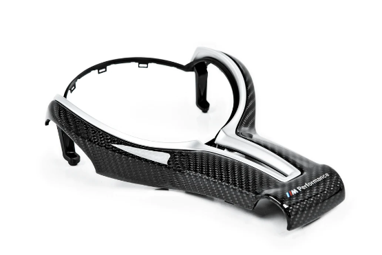 BMW M Performance F-Chassis Steering Wheel Trim – Gloss Carbon