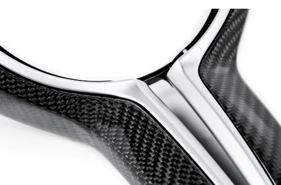 BMW M Performance F-Chassis Steering Wheel Trim – Gloss Carbon