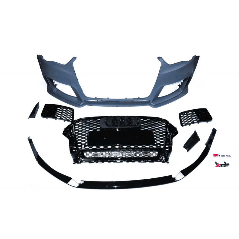 A3 8V1 13-16 Sedan RS-style front bumper w/grille