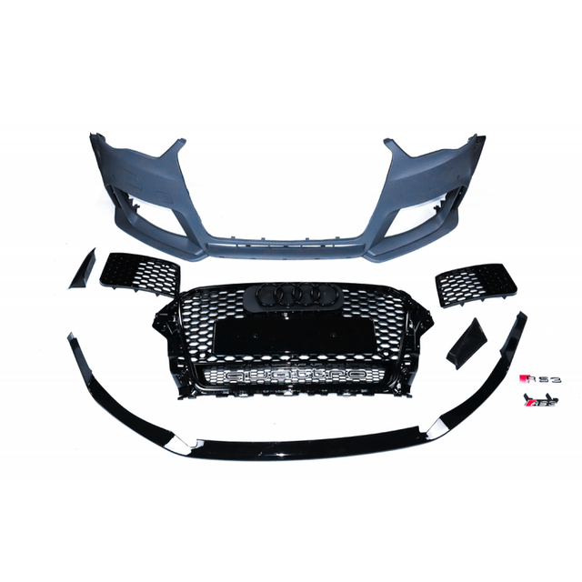 A3 8V1 13-16 Sedan RS-style front bumper w/grille
