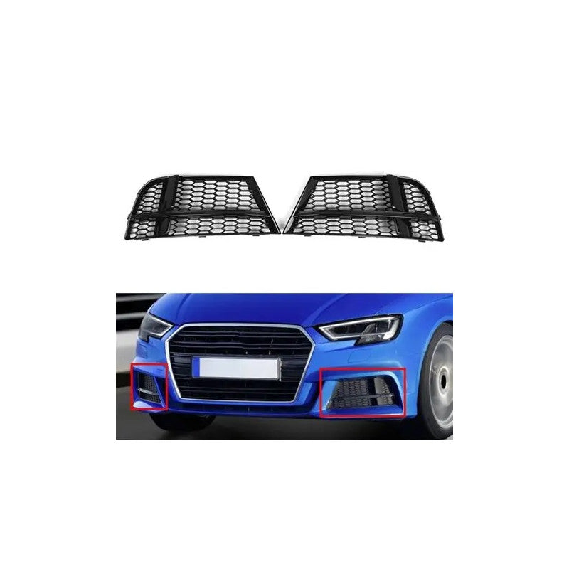 A3 8V2 17-20 S-line front bumper fog grille