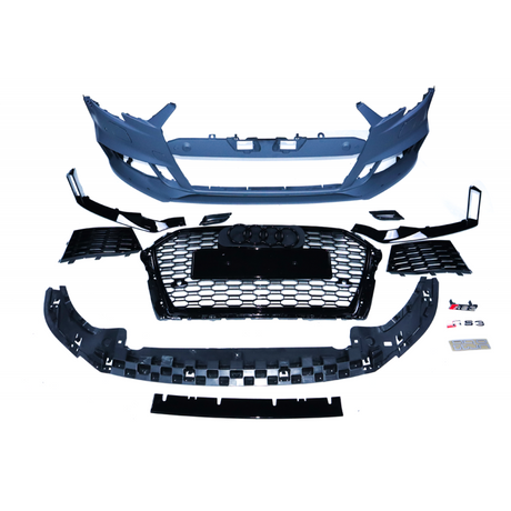 A3 8V2 17-20 Sedan RS-style front bumper w/grille