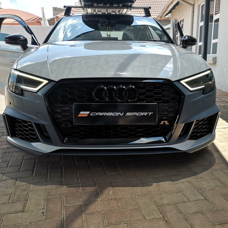 A3 8V2 17-20 Sedan RS-style front bumper w/grille