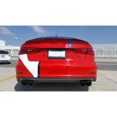 A3 8V 13-20 V2 style carbon fiber boot spoiler