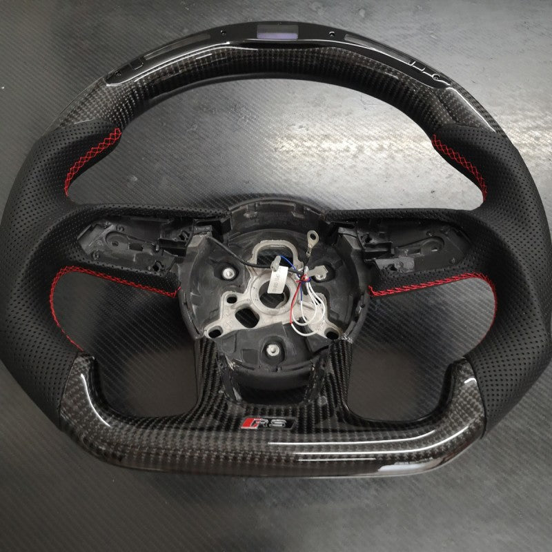 A3 S3 RS3 17-20 OHC LED carbon fiber steering wheel