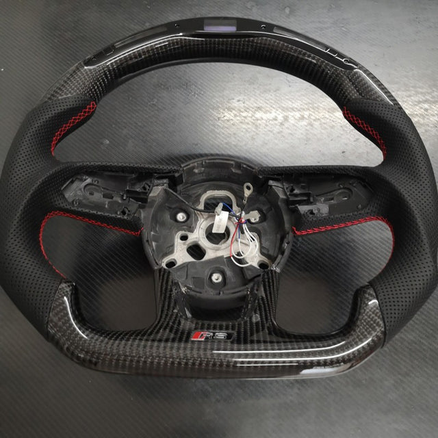 A3 S3 RS3 17-20 OHC LED carbon fiber steering wheel