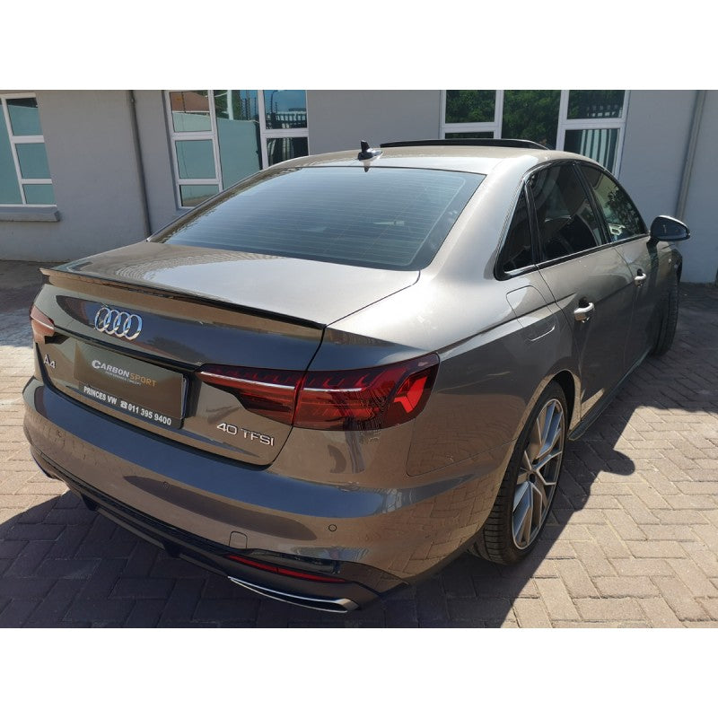 A4 B9 16-19 OEM-style gloss black boot spoiler