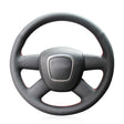 A4 A5 A6 05+ steering wheel suede alcantara DIY kit - Black