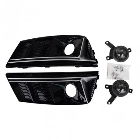A4 B9 16-19 front bumper fog grille
