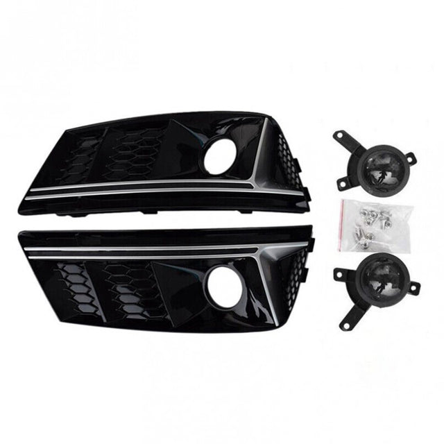 A4 B9 16-19 front bumper fog grille