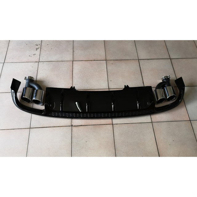 A4 B9 16-19 non S-line diffuser w/tailpipe