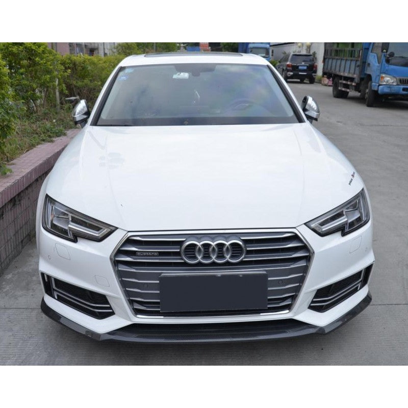 A4 B9 16-19 S-line MX style carbon fiber front lip