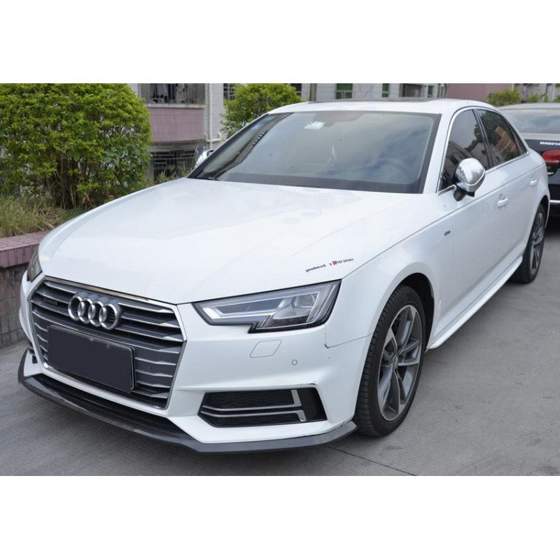 A4 B9 16-19 S-line MX style carbon fiber front lip