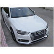 A4 B9 16-19 S-line MX style carbon fiber front lip