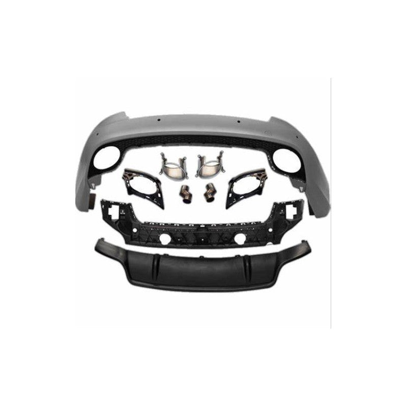 A5 B8 08-11 RS style rear bumper w/tailpipe