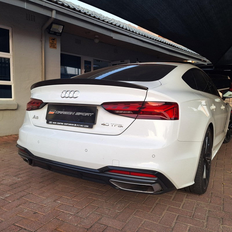 A5 B9 16-21 4D S5 style carbon fiber boot spoiler
