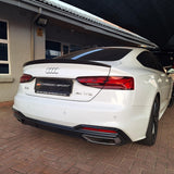 A5 B9 16-21 4D S5 style carbon fiber boot spoiler