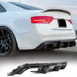 A5 B8 08-11 KB-STYLE CARBON FIBER REAR DIFFUSER