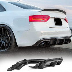 A5 B8 08-11 KB-STYLE CARBON FIBER REAR DIFFUSER