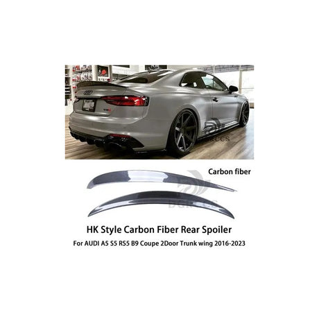 A5 B9 16+ 2D HK style carbon fiber boot spoiler