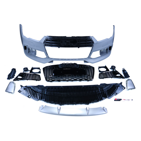 A7 16-18 RS style front bumper w/grille