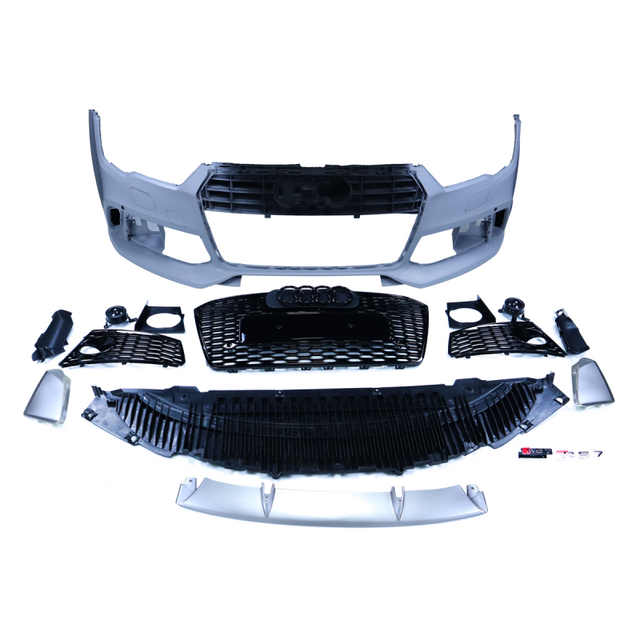 A7 16-18 RS style front bumper w/grille
