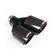 63-89mm Ak style Y carbon fiber tailpipe