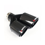 63-89mm Ak style Y carbon fiber tailpipe
