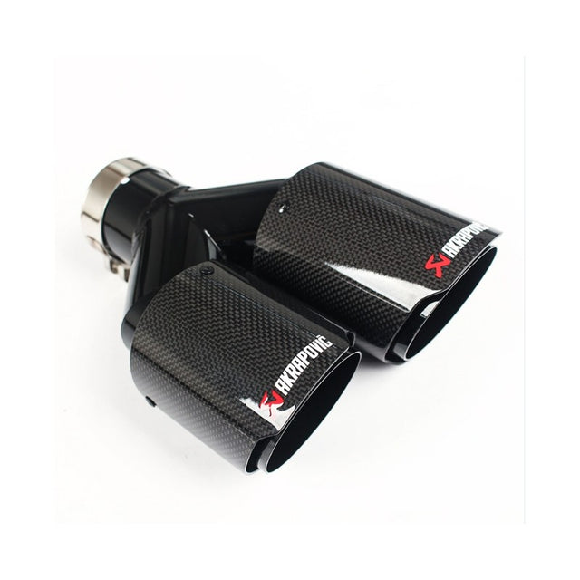 63-89mm Ak style Y carbon fiber tailpipe