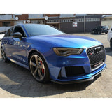A3 8V1 13-16 RS3 carbon fiber front lip