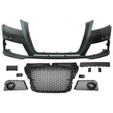 A3 8P2 09-12 RS style front bumper w/badgeless grille