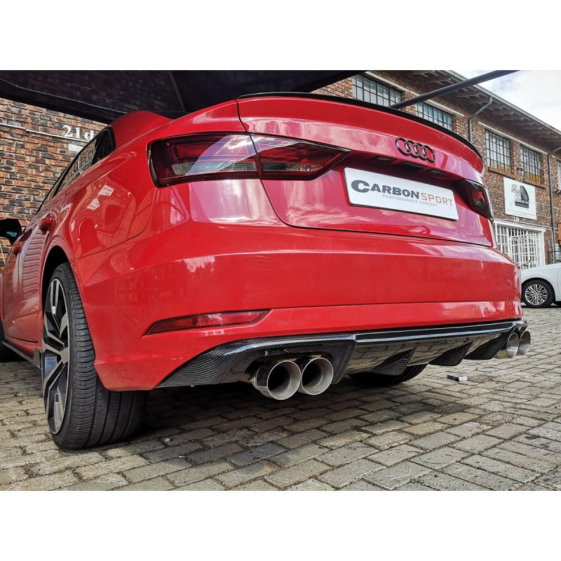 A3 8V2 17-20 non S-line carbon fiber diffuser