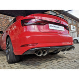 A3 8V2 17-20 non S-line carbon fiber diffuser