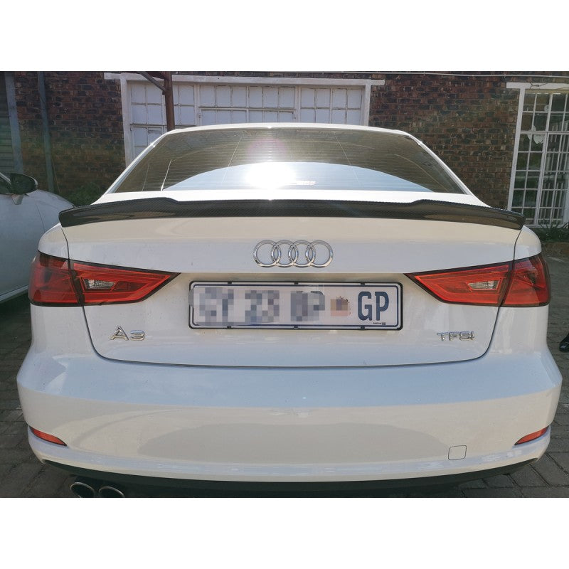 A3 8V 13-20 V style carbon fiber boot spoiler