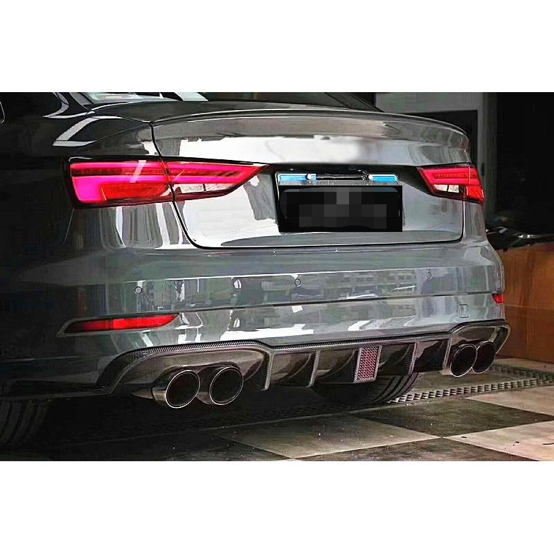 A3 8V2 17-20 Sedan S-line F1 style diffuser