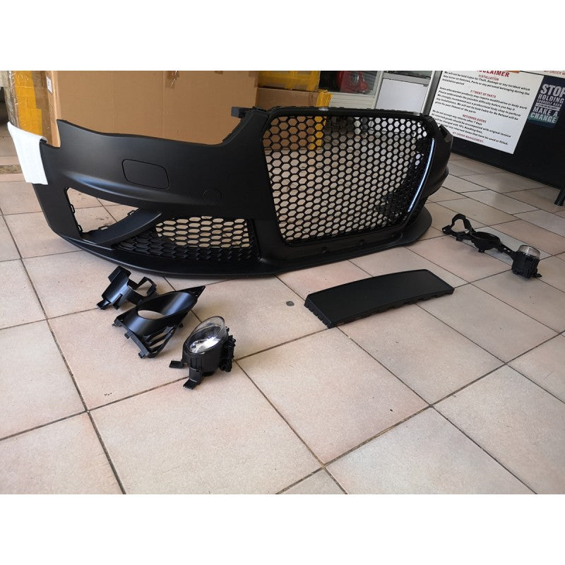 A4 B8.5 12-15 RS style front bumper w/foglamp