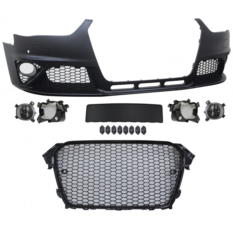 A4 B8.5 12-15 RS style front bumper w/foglamp