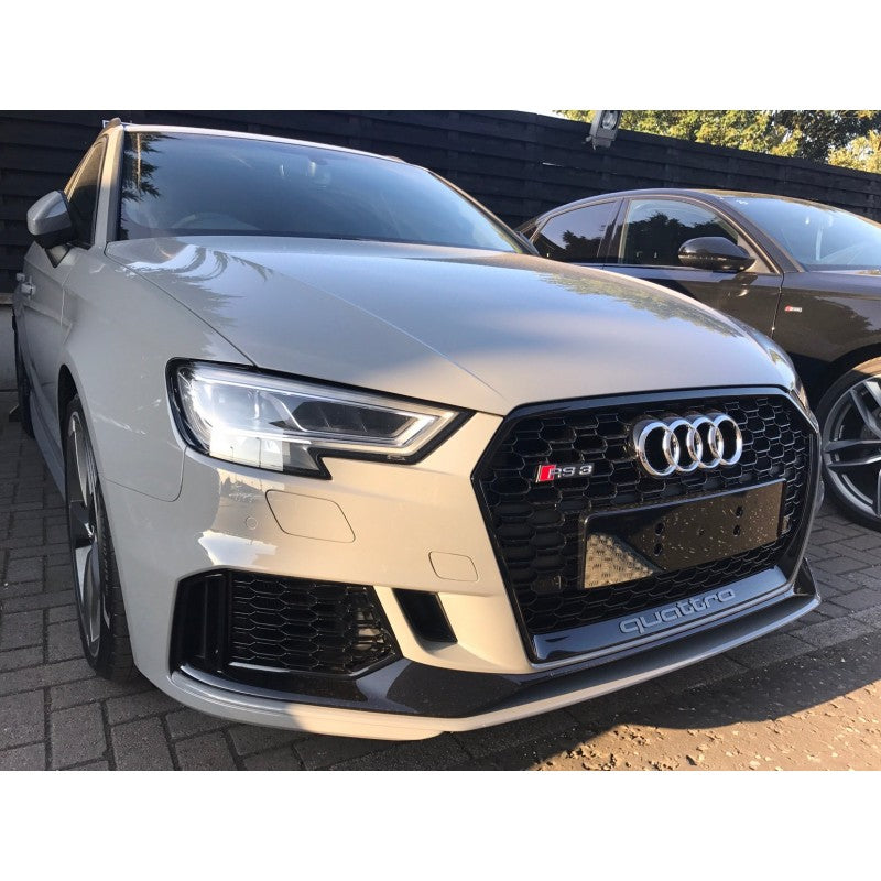 A4 B9 16-19 RS front bumper w/badgeless grille