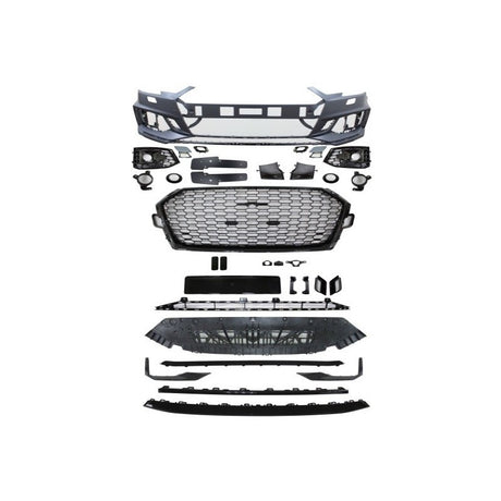 A4 B9 16-19 RS front bumper w/badgeless grille