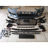 A4 B9 16-19 RS front bumper w/badgeless grille