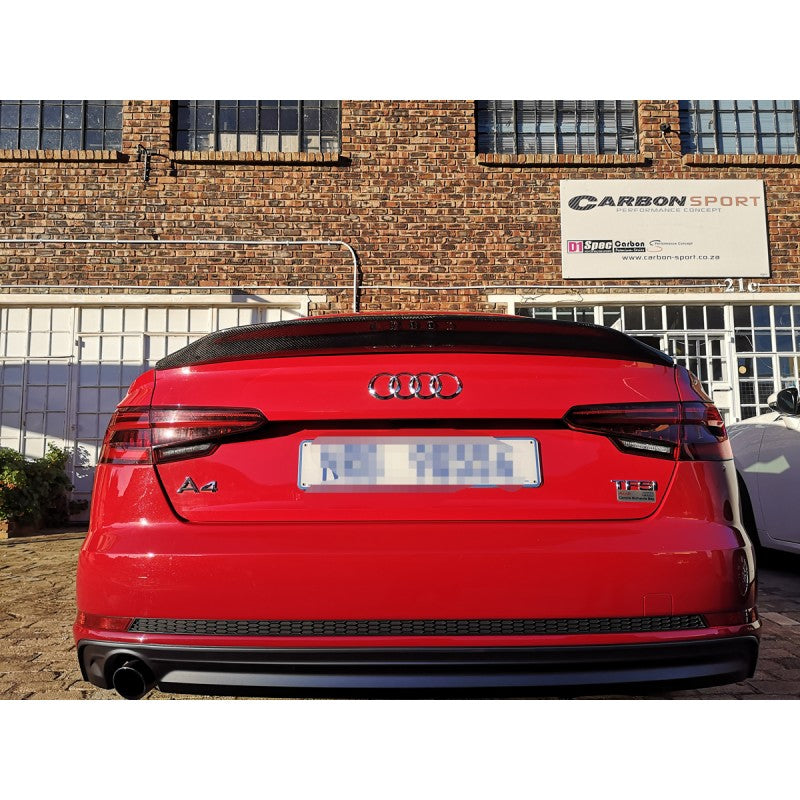 A4 B9 16-22 C style carbon fiber boot spoiler