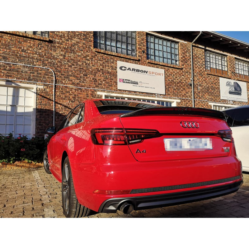A4 B9 16-22 C style carbon fiber boot spoiler